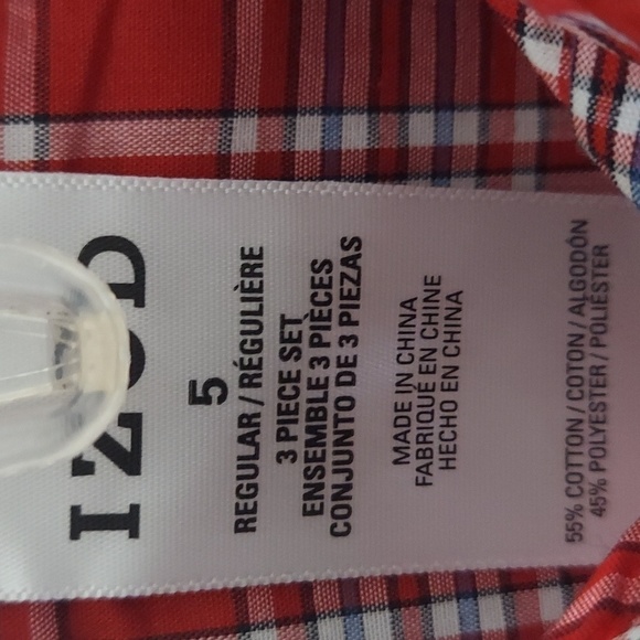 IZOD Boy's button-down long sleeves Shirt Size 5R - Picture 2 of 4